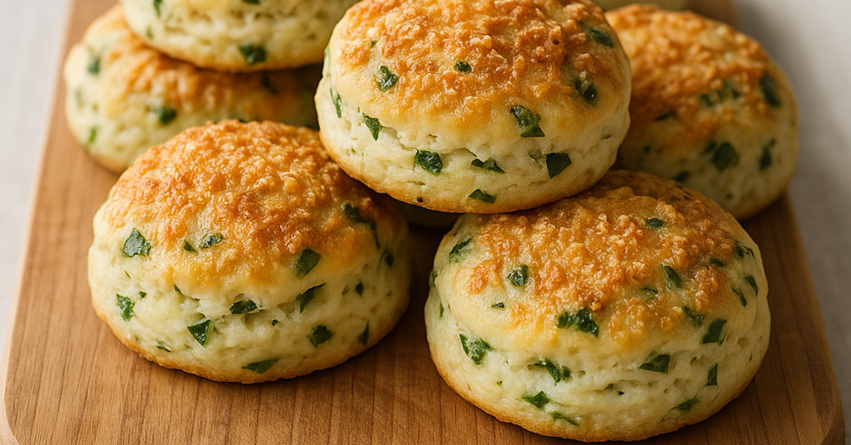 Pagáčiky s medvedím cesnakom a syrom na doske