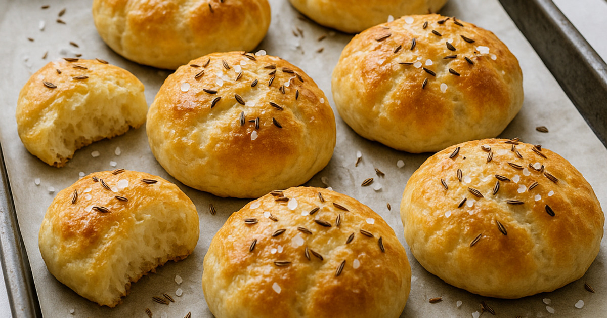 Slané pečivo z troch ingrediencií, zlatisté a nadýchané